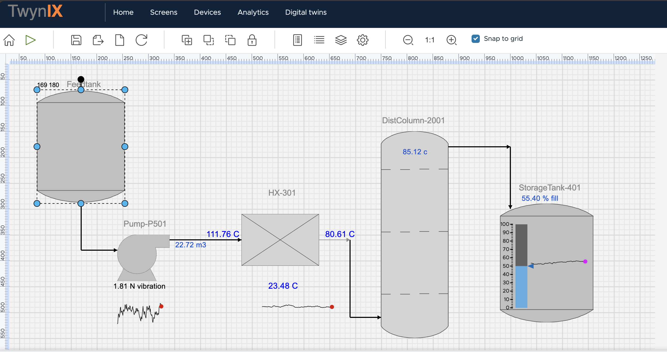 HMI editor mock screenshot